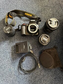 Fotoaparát Nikon D3300 + 3x objektiv + batoh - 2