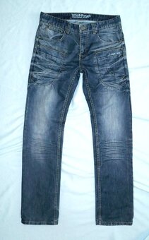 Tmavě modré pánské džíny, vel. M-L, zn. Wild & Rough - 2