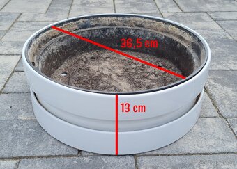 Keramický květináč na bonsai, bonsaj ⌀ 36,5 cm - 2