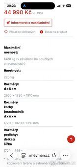 Vozík za čtyřkolku s doklady a spz - 2