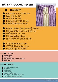 Dámský rolákový svetr - 2