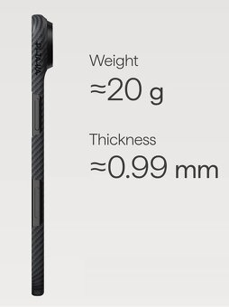 iphone air pitaka ultra slim kryt, aramid-karbon, novy - 2