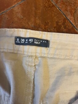 Plátěné kalhoty světlé - 2