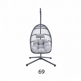 Závěsné křeslo (houpačka) šedá barva - 2
