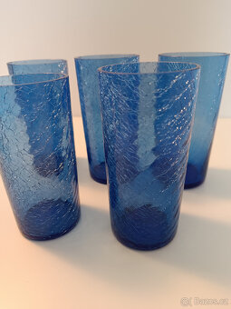 Skleničky staré krakelované 5ks - 2