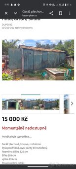 Plechová garáž 5x3 - 2