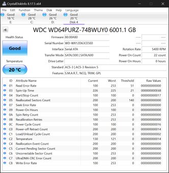 Disk - WD64PURZ 6 TB HDD SATA - 2