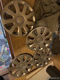 Plechové disky 15” 5x100 a letní pneu 195/55/R15 - 2