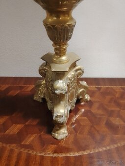 Mosazný svícen (VÝPRODEJ) 50 % sleva - 2