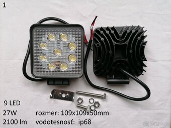 Prodám led diodové pracovní, couvací světla osvětlení stroje - 2