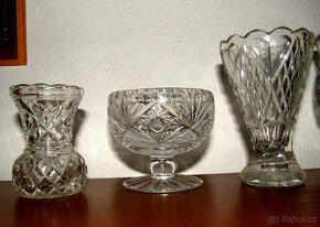 Váza, vázička, pohár sklo - 6 druhů - 2