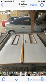 Dveře dvoukridlé šířka 127 cm výška 197 cm - 2