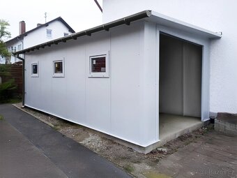 Zateplená garáž ze sendvičových panelů 4x7m - 2