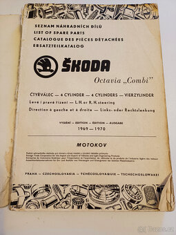 Octavia Combi (r. 1969-70)-katalog náhr. dílů - 2