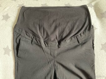 Černé těhotenské kalhoty H&M MAMA vel. 42 - 2