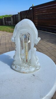 Skleněný teploměr, hutní sklo. Jaroslav Brychta. - 2