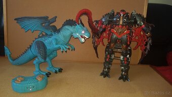 Transformers 1-step Turbo Changer Dragonstorm + Ledový drak - 2
