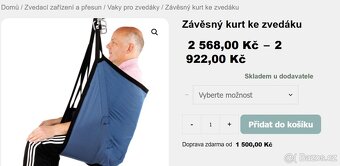 Závěs - kurt k osobnímu zvedáku - 2