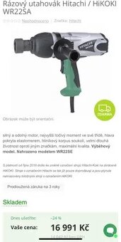 Rázový utahovák Hitachi WR22SA - 2