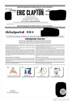 Eric Clapton Praha 4. 5. 2026 - 2