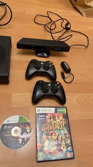 Prodám herní set Xbox 360 250gb s Kinectem a příslušenstvím - 2