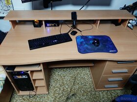 Praktický PC stůl FRANC, buk - 2