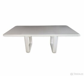 ROSENTHAL bílý psací stůl, jasan - masiv, PC 120 tis. Kč - 2