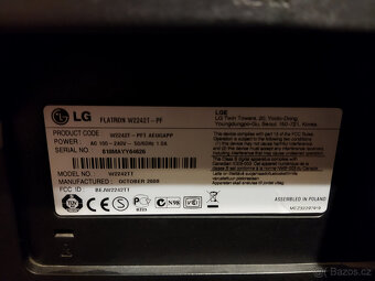 LCD LG Flatron W2242T-PF VGA DVI, černý - 2