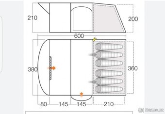 VANGO HUDSON 600XL - velký rodinný stan - 2