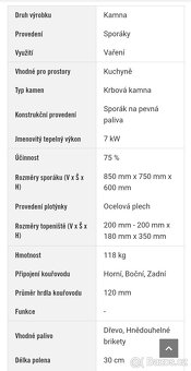 Kamna Thorma Ökonom 85 pravý - 2