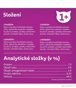 Kapsičky Whiskas pro kočky 1+ - 2