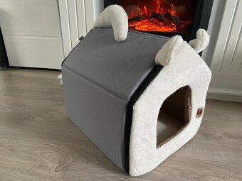 Huhubamboo kvalitní a luxusní bouda pro psy/kočky - 2