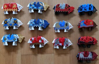 Lego figurky 13 ks - koně s postroji v perfektním stavu - 2