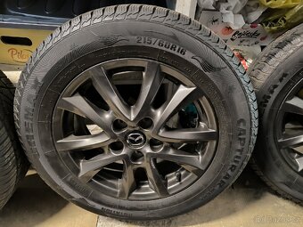ALU kola Mazda CX3 5x114,3 r16 Originál, zimní pneu 6mm - 2