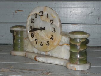 Staré mramorové krbové hodiny - 2