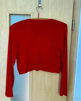 Dám. červené bolerko, zn. Kaffe, vel. S, sleva 408 Kč - 2