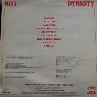 KISS — Dynasty. LP - 2