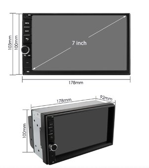 NOVÉ 7" UNIVERZÁLNÍ 2DIN Android 14 Autorádio - 2