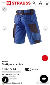 Engelbert strauss kraťasy, šortky  e Motion - 2