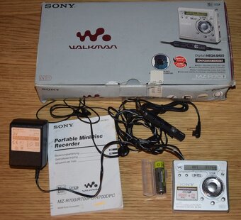 MINIDISC / minidisk recorder MDLP SONY MZ-R700, DO,přísluš - 2