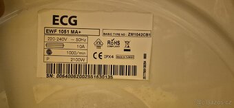 Pračka ECG EWF 1051 MA+ třída A+ - 2