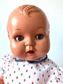 Vintage velká panenka, zn. Kader, 60cm. - 2