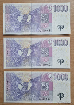 1000Kč s přítiskem - 2