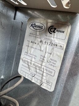 KARMA Beta 5, výkon 4,7 kW, plynová kamna - 2