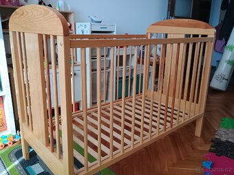Puppolina Natty dřevěná dětská postýlka 120x60 cm - 2