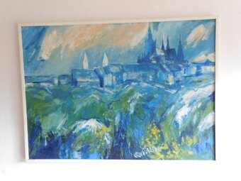 OBRAZ OLEJ PLÁTNO, HRAČANY - 2