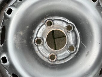 4x plechový disky 5x100 R14, vw, seat - 2