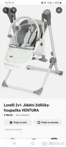 Lorelli jídelní židlička / houpačka - 2