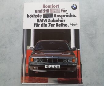 BMW E32 - katalog doplňků a příslušenství 1986 - 2