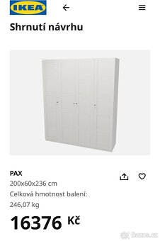 Satni skříň Ikea Pax - 2